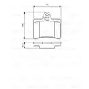 BOSCH 0 986 424 580 Bremsbelagsatz, Scheibenbremse