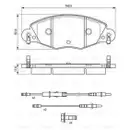 BOSCH 0 986 424 581 Bremsbelagsatz, Scheibenbremse