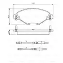 BOSCH 0 986 424 582 Bremsbelagsatz, Scheibenbremse