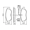 BOSCH 0 986 424 595 Bremsbelagsatz, Scheibenbremse