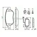 BOSCH 0 986 424 596 Bremsbelagsatz, Scheibenbremse