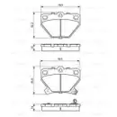 BOSCH 0 986 424 630 Bremsbelagsatz, Scheibenbremse