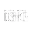 BOSCH 0 986 424 630 Bremsbelagsatz, Scheibenbremse