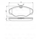 BOSCH 0 986 424 636 Bremsbelagsatz, Scheibenbremse