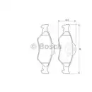 BOSCH 0 986 424 645 Bremsbelagsatz, Scheibenbremse