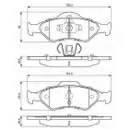 BOSCH 0 986 424 645 Bremsbelagsatz, Scheibenbremse