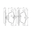 BOSCH 0 986 424 652 Bremsbelagsatz, Scheibenbremse