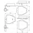 BOSCH 0 986 424 690 Bremsbelagsatz, Scheibenbremse