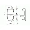 BOSCH 0 986 424 700 Bremsbelagsatz, Scheibenbremse