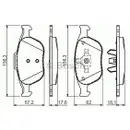 BOSCH 0 986 424 701 Bremsbelagsatz, Scheibenbremse