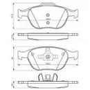 BOSCH 0 986 424 701 Bremsbelagsatz, Scheibenbremse