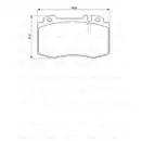 BOSCH 0 986 424 705 Bremsbelagsatz, Scheibenbremse