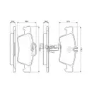 BOSCH 0 986 424 699 Bremsbelagsatz, Scheibenbremse