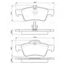 BOSCH 0 986 424 699 Bremsbelagsatz, Scheibenbremse