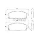 BOSCH 0 986 424 715 Bremsbelagsatz, Scheibenbremse