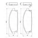 BOSCH 0 986 424 715 Bremsbelagsatz, Scheibenbremse