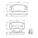 BOSCH 0 986 424 717 Bremsbelagsatz, Scheibenbremse