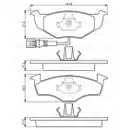 BOSCH 0 986 424 723 Bremsbelagsatz, Scheibenbremse