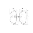 BOSCH 0 986 424 719 Bremsbelagsatz, Scheibenbremse