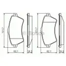 BOSCH 0 986 424 721 Bremsbelagsatz, Scheibenbremse