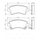 BOSCH 0 986 424 735 Bremsbelagsatz, Scheibenbremse