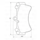 BOSCH 0 986 424 739 Bremsbelagsatz, Scheibenbremse