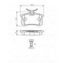 BOSCH 0 986 424 751 Bremsbelagsatz, Scheibenbremse