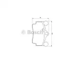 BOSCH 0 986 424 741 Bremsbelagsatz, Scheibenbremse