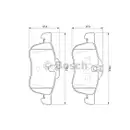 BOSCH 0 986 424 758 Bremsbelagsatz, Scheibenbremse