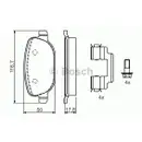 BOSCH 0 986 424 775 Bremsbelagsatz, Scheibenbremse