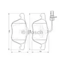 BOSCH 0 986 424 777 Bremsbelagsatz, Scheibenbremse