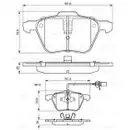 BOSCH 0 986 424 777 Bremsbelagsatz, Scheibenbremse