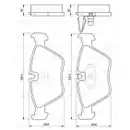 BOSCH 0 986 424 767 Bremsbelagsatz, Scheibenbremse