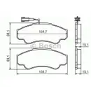 BOSCH 0 986 424 769 Bremsbelagsatz, Scheibenbremse