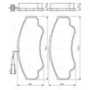 BOSCH 0 986 424 769 Bremsbelagsatz, Scheibenbremse