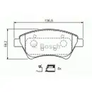 BOSCH 0 986 424 785 Bremsbelagsatz, Scheibenbremse