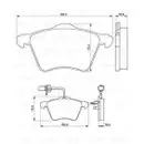 BOSCH 0 986 424 780 Bremsbelagsatz, Scheibenbremse
