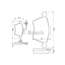 BOSCH 0 986 424 780 Bremsbelagsatz, Scheibenbremse