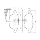 BOSCH 0 986 424 797 Bremsbelagsatz, Scheibenbremse