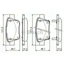 BOSCH 0 986 424 798 Bremsbelagsatz, Scheibenbremse