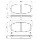 BOSCH 0 986 424 811 Bremsbelagsatz, Scheibenbremse