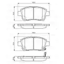 BOSCH 0 986 424 803 Bremsbelagsatz, Scheibenbremse