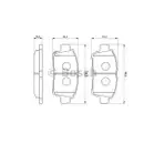 BOSCH 0 986 424 803 Bremsbelagsatz, Scheibenbremse