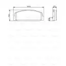 BOSCH 0 986 424 817 Bremsbelagsatz, Scheibenbremse