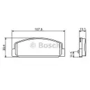 BOSCH 0 986 424 817 Bremsbelagsatz, Scheibenbremse