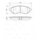 BOSCH 0 986 424 818 Bremsbelagsatz, Scheibenbremse
