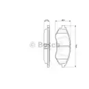 BOSCH 0 986 424 818 Bremsbelagsatz, Scheibenbremse