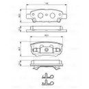 BOSCH 0 986 424 814 Bremsbelagsatz, Scheibenbremse