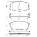 BOSCH 0 986 424 815 Bremsbelagsatz, Scheibenbremse