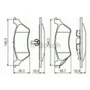 BOSCH 0 986 424 816 Bremsbelagsatz, Scheibenbremse